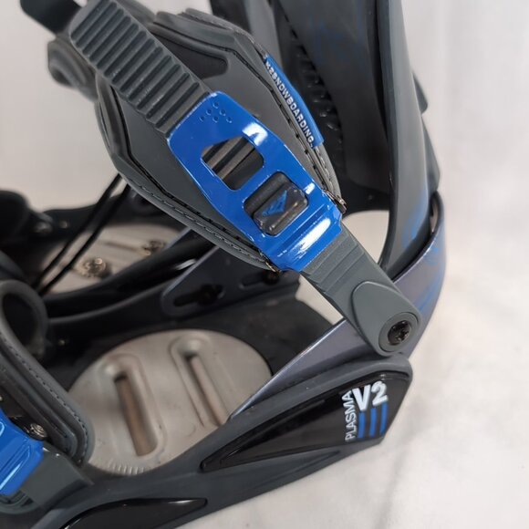 K2 Plasma V2 Snowboard Bindings Blue Grey S SM Small K2-BSP-04-S-L Snowboarding - Picture 2 of 16
